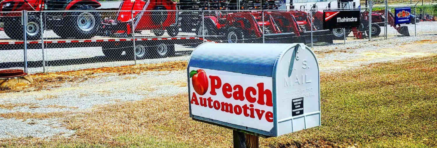Peach Outdoor mailbox